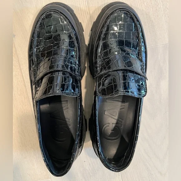 Ganni lug sole embossed loafers - Picture 6 of 8